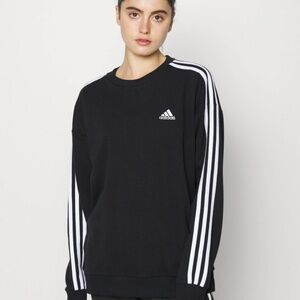 Adidas Womens Classic Essentials Fleece 3-Stripes Sweatshirt